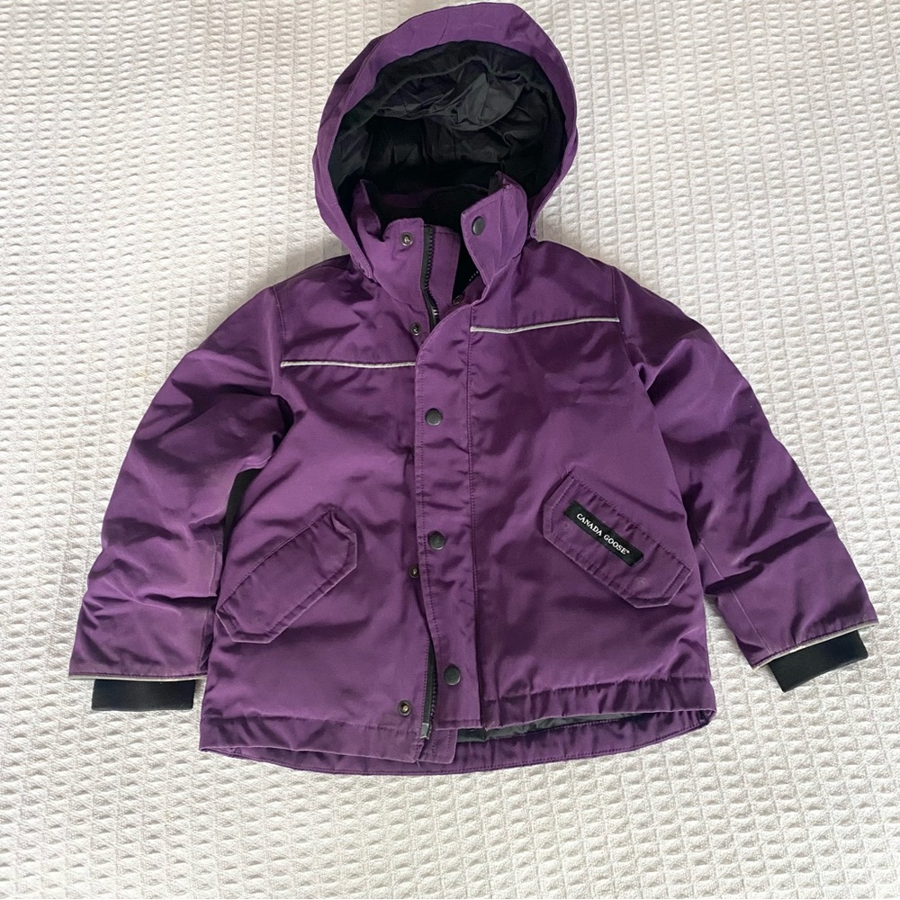 Kids Canada Goose Purple Hooded Jacket size 4-5
